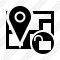 Icône Map Location Unlock