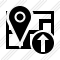 Icône Map Location Upload