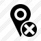 Icône Map Pin Cancel