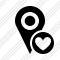 Icône Map Pin Favorites