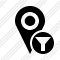 Icône Map Pin Filter