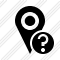 Icône Map Pin Help