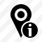Icône Map Pin Information