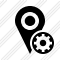 Icône Map Pin Settings