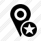 Icône Map Pin Star