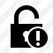 Icône Unlock 2 Warning