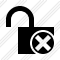 Icône Unlock Cancel
