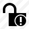Icône Unlock Warning