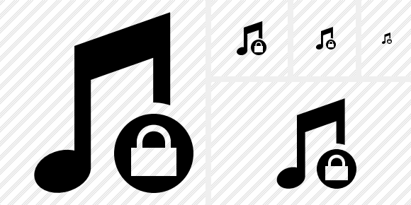 Icône Music Lock
