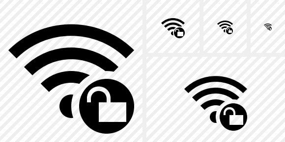 Иконка Wi-Fi Разблокировать