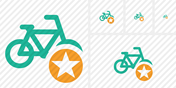 Иконка Велосипед Звезда