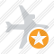 Icone Airplane Horizontal Star