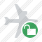 Icône Airplane Horizontal Unlock