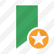 Icône Bookmark Green Star
