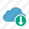 Icône Cloud Blue Download