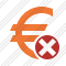 Icône Euro Cancel