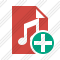 Icone File Music Add