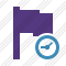 Иконка Фиолетовый флаг Расписание