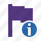 Иконка Фиолетовый флаг Информация