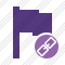Icône Flag Purple Link