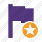 Icone Flag Purple Star