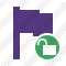 Icône Flag Purple Unlock