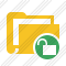 Icône Folder Documents Unlock