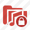 Icône Folder Music Lock