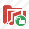 Icône Folder Music Unlock
