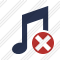 Icône Music Cancel
