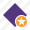 Icone Rhombus Purple Star