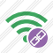 Иконка Wi-Fi Зелёная Связь