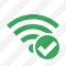 Иконка Wi-Fi Зелёная Ok