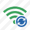 Иконка Wi-Fi Зелёная Обновить