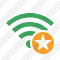 Icône Wi Fi Green Star