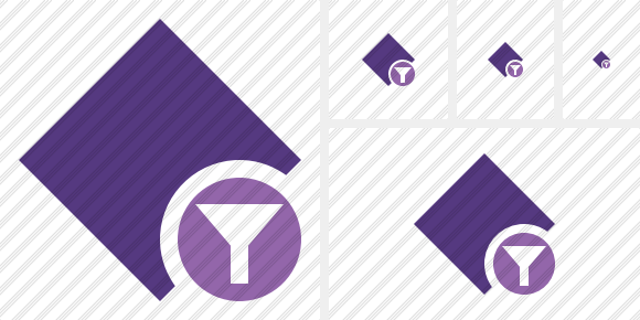 Rhombus Purple Filter Symbol