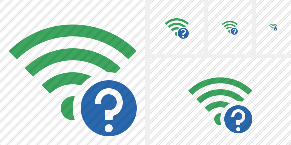 Иконка Wi-Fi Зелёная Справка