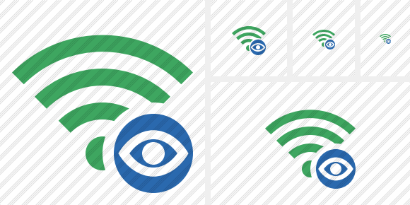 Иконка Wi-Fi Зелёная Просмотр