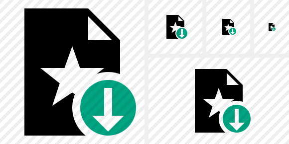 File Star Download Symbol