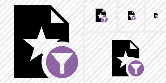File Star Filter Symbol