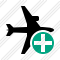 Icone Airplane Horizontal Add