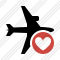 Icone Airplane Horizontal Favorites