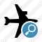 Icone Airplane Horizontal Search