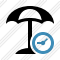 Icone Beach Umbrella Clock