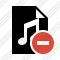 Icône File Music Stop
