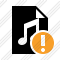 Icone File Music Warning