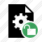 Icône File Settings Unlock