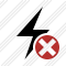 Icône Flash Cancel