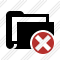 Icône Folder Documents Cancel