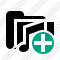 Icône Folder Music Add